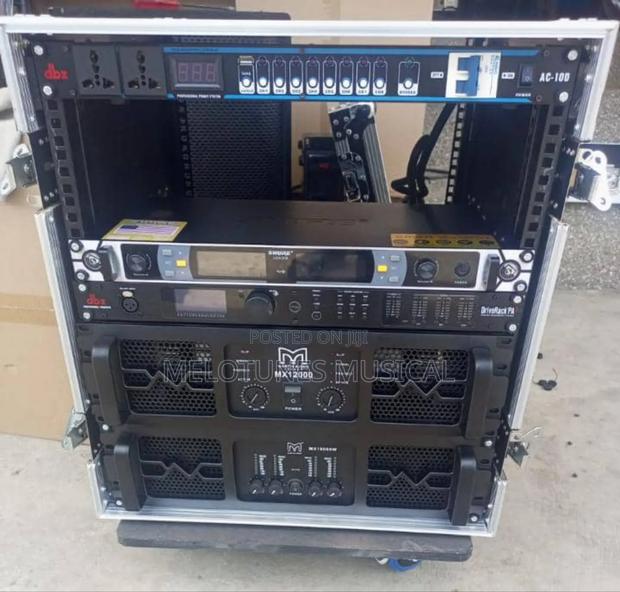 3piece 12inches Line Array With 1pair Bass and Amp Rack Set · Photo 2
