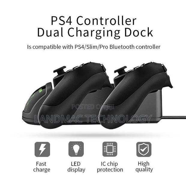 Dobe Tp4 889 Dual Charging Dock for Ps4 Wireless Controllers-Black · Photo 2