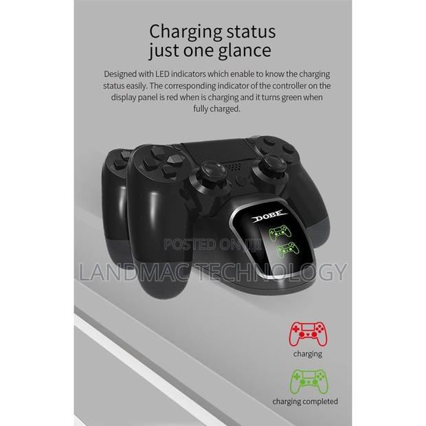 Dobe Tp4 889 Dual Charging Dock for Ps4 Wireless Controllers-Black · Photo 3