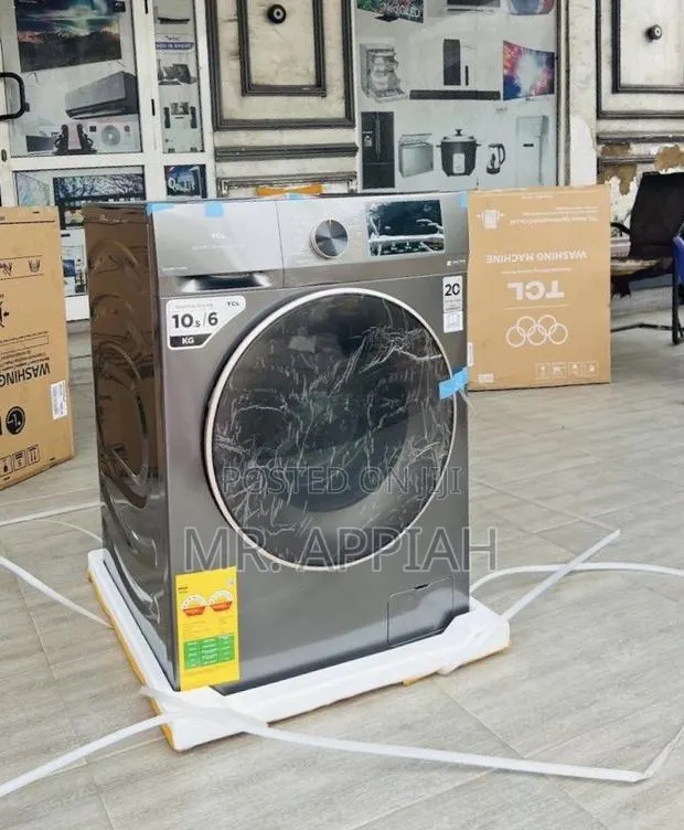 Super Classic TCL 10.5kg Front Load Washing Machine(Sliver). · Photo 1