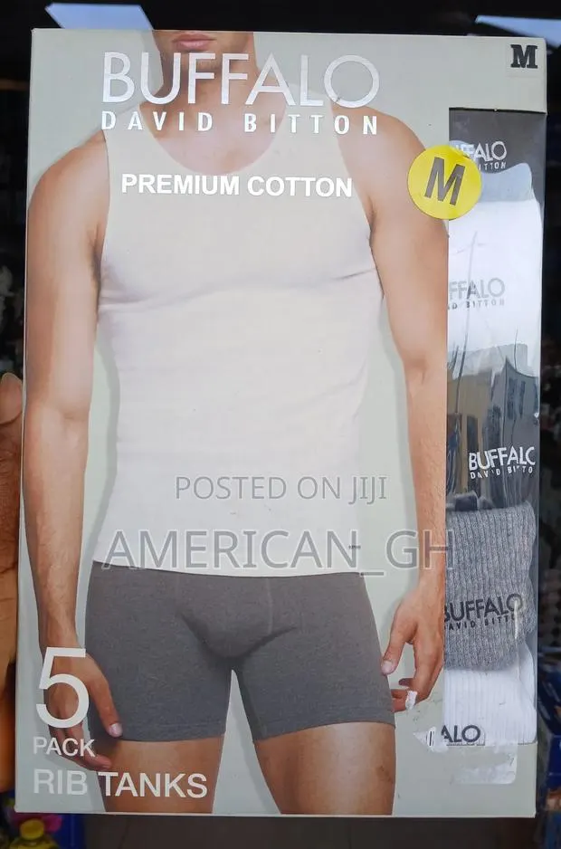 Buffalo Premium Cotton Rib Tank, 5 Pieces(M) · Photo 1