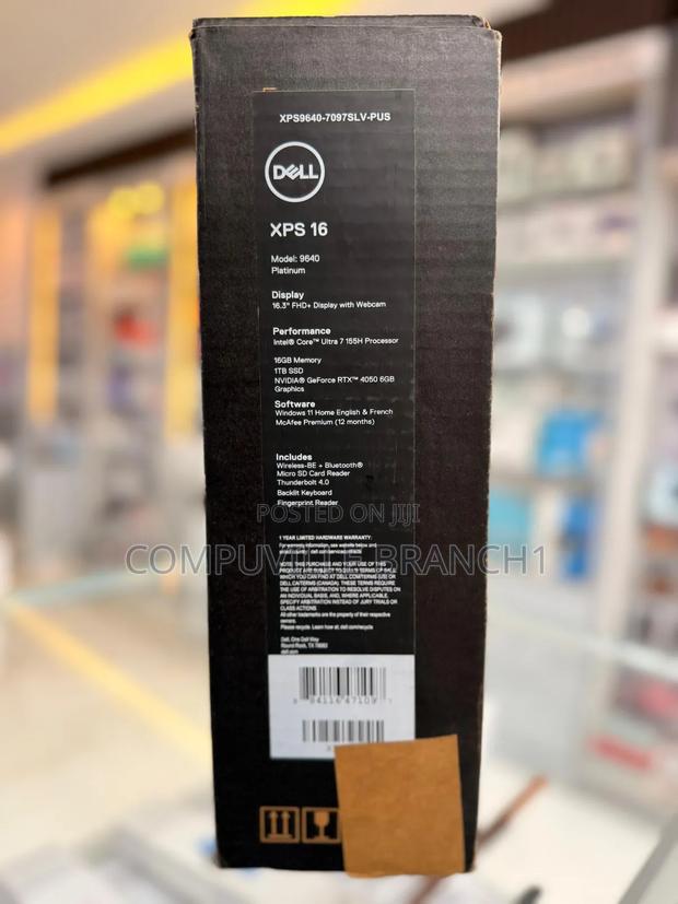 New Laptop Dell XPS 16 9640 16GB Intel Core Ultra 7 SSD 1T · Photo 1