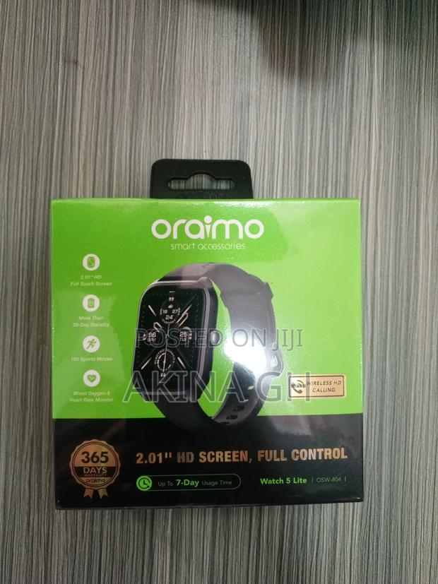 Oraimo Smart Watch 5 Lite 2.01" Screen Osw-804 · Photo 1