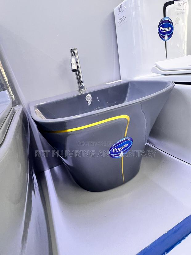 Darkish-Grey Water Closet(Wc)With Combined Hunging_hand Wash_basin · Photo 2