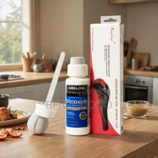 Kirkland Minoxidil and Derma Roller Hair Growth Tool(Effective Combo) · Photo 1