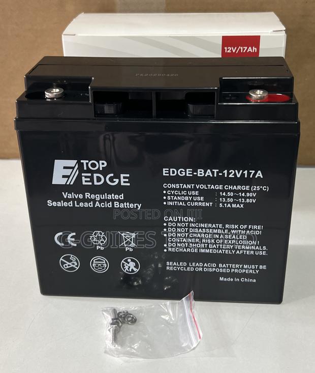 Top Edge 12v-17ah Ups Battery, 12v/17ah Sealed Lead-Acid Battery · Photo 1