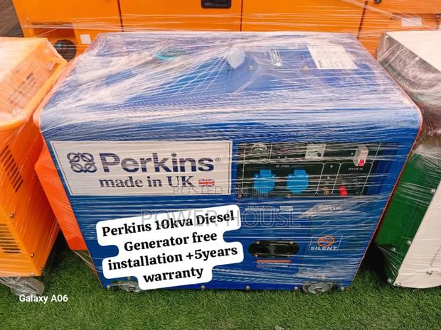 Name Scroll Perkins Diesel Generator 10kva Silent · Photo 1
