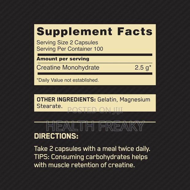 Creatine on Creatine Monohydrate Capsules Muscle Builder Energy · Photo 3