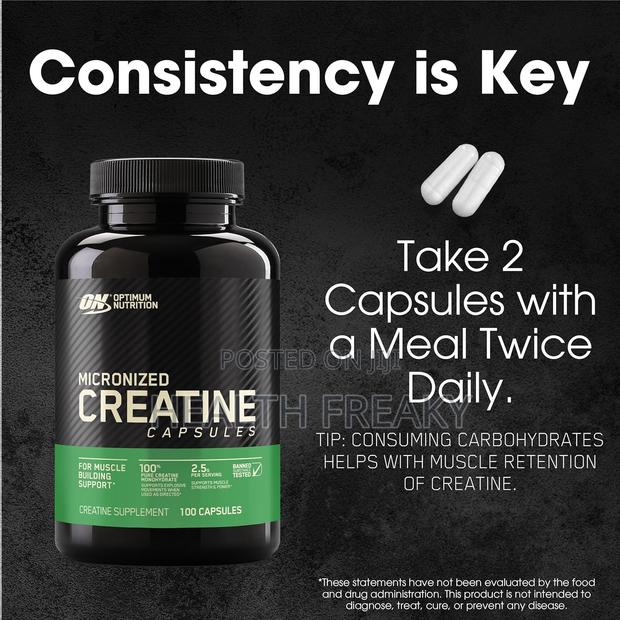 Creatine on Creatine Monohydrate Capsules Muscle Builder Energy · Photo 5