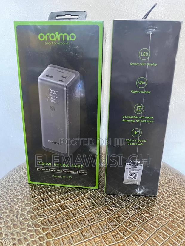 Oraimo Powerjet Power Bank for Laptop , Tablets and Phones 130 Watts · Photo 2