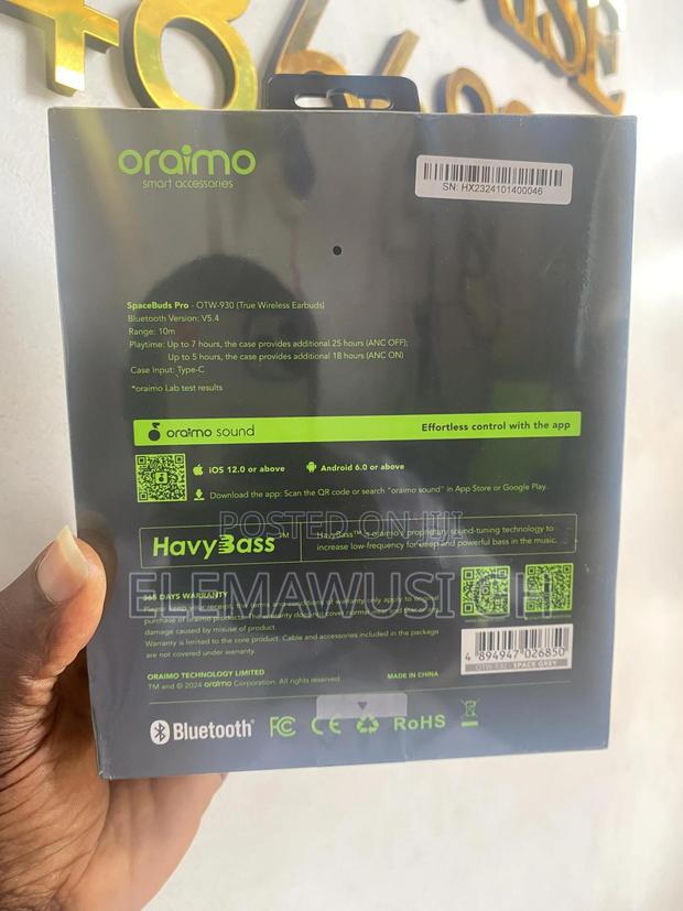Oraimo Spacebuds Pro Premium 50db Hybrid Anc True Wireless Earbuds · Photo 6
