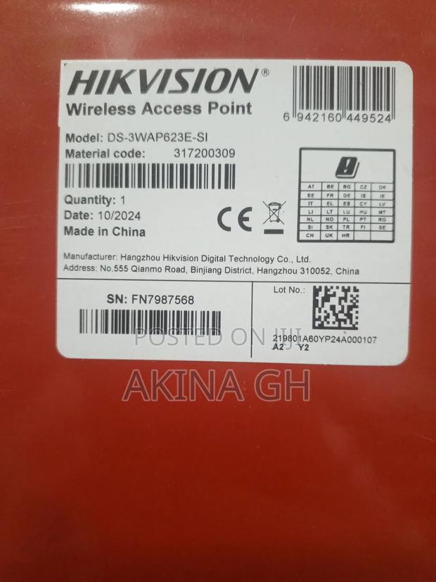 Hikvision Wi-Fi 6 3000mbps Outdoor Access Point Ds-3wap623e-Si · Photo 3