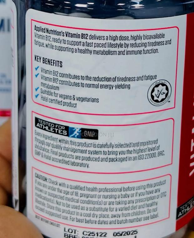 Uk Brand| Vitamin B12| Overcome Tiredness and Fatigue| Boost Energy · Photo 2