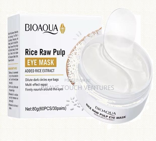 Rice Raw Pump Eye Mask Dark Circles Eye Bags Nourish Repair- 30 Pairs · Photo 1