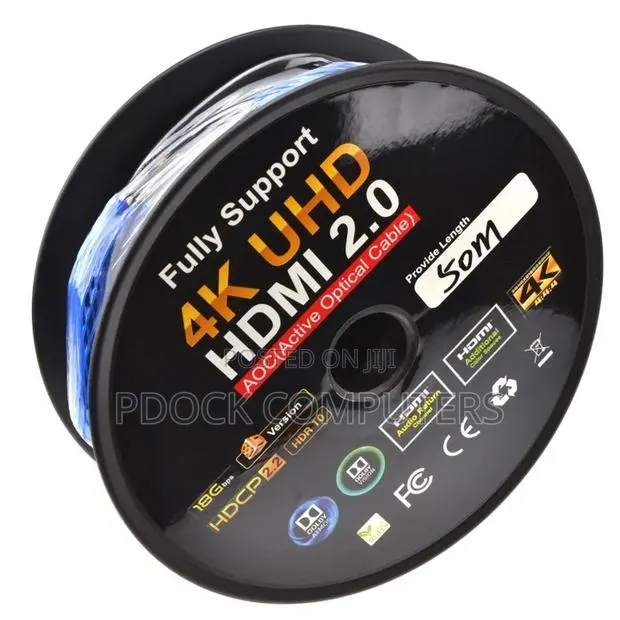 50Meter 4k/8k UHD HDMI 2.0/2.1 Active Optical Cable (AOC) · Photo 1