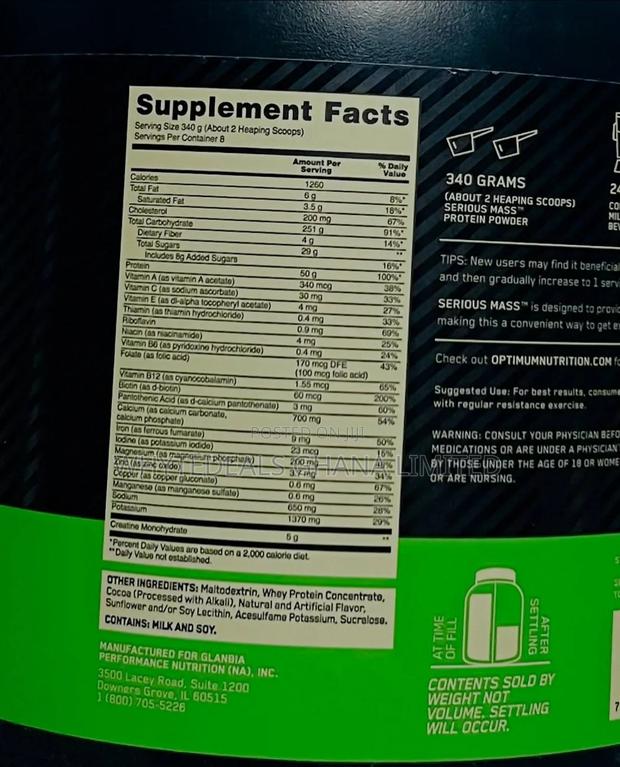 Gain Weight Faster With Serious Mass| World #1 Weight Gainer From Usa · Photo 5