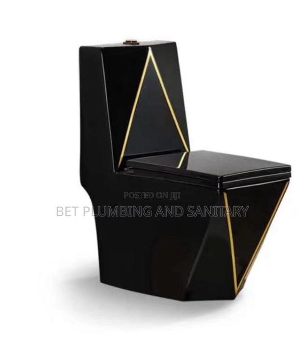 Black and Gold Combine Water Closet_wc_combine Wc · Photo 1