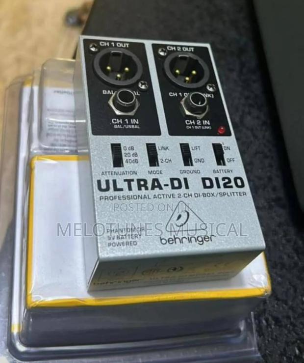 Behringer Ultra-Di Di20 Professional Active 2-Channel Di-Box/Splitter. · Photo 1