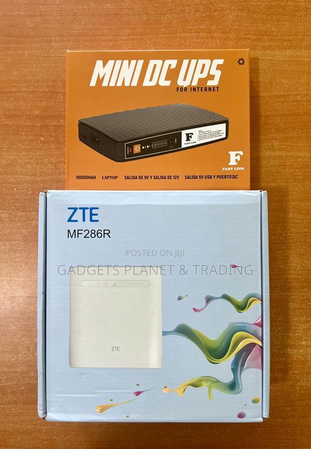 Zte Mf286r Lte Cat6 4g Universal Wireless Router + Powerbank · Photo 1