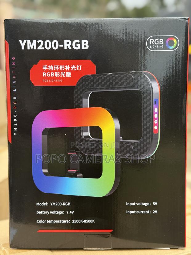 Ym200 RGB Ring Light With Phone Holder · Photo 1