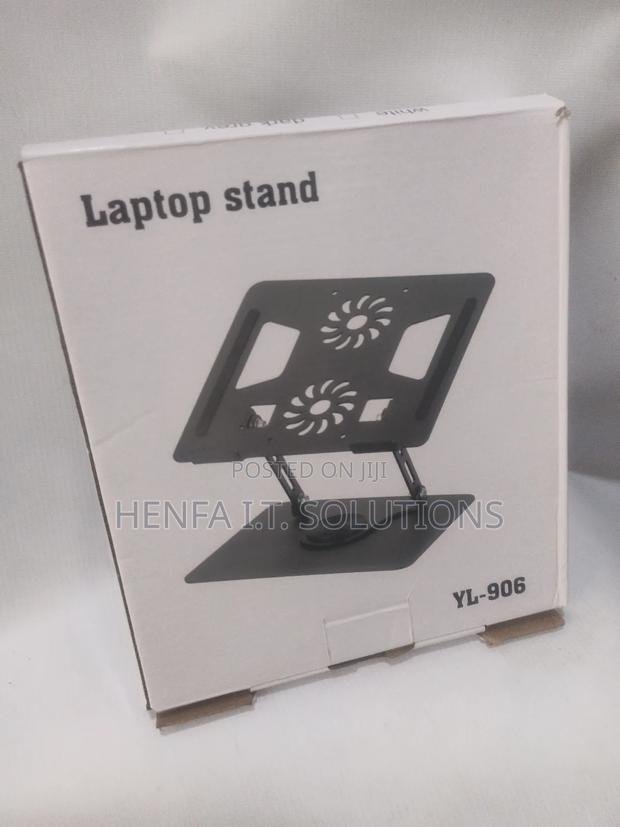360° Metallic Laptop Stand With Inbuilt Double Fan · Photo 3