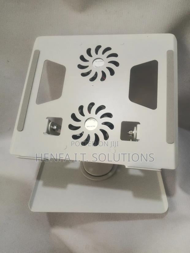360° Metallic Laptop Stand With Inbuilt Double Fan · Photo 6