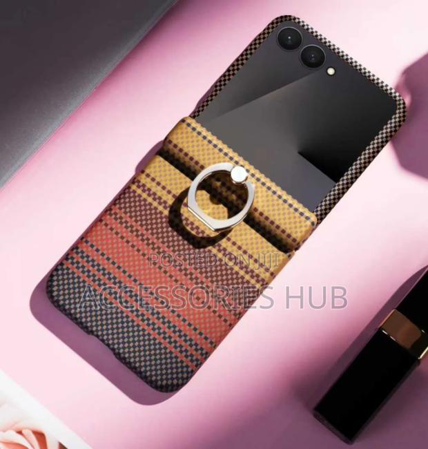 Z Flip 7 Stylish Cases With Ring and Inbuilt Protector · Photo 1