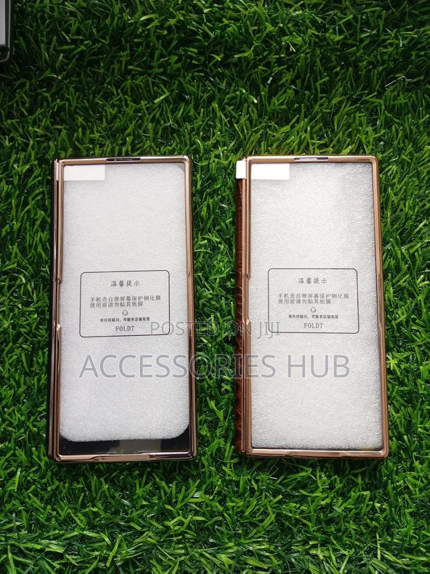 Z Fold 7 Luxury Leather Case With Inbuilt Protector and a Stand · Photo 2