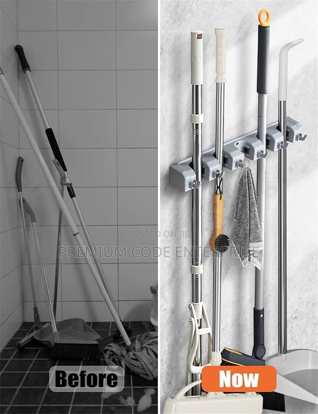Multipurpose Wall Mounted Mop Broom Holder · Photo 2