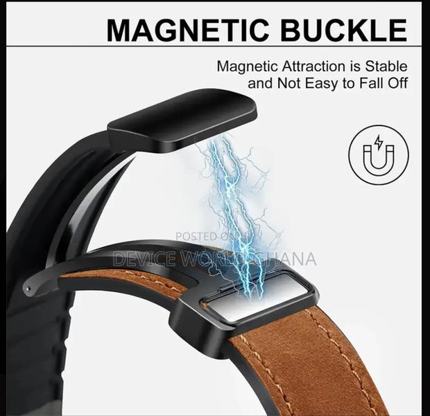 Tomi Leather Magnetic Buckle Strap For Samsung Watch Ultra · Photo 4