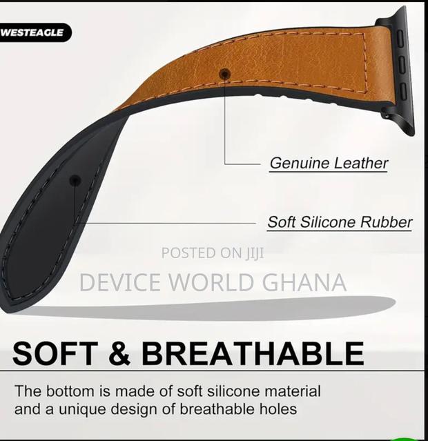 Tomi Leather Magnetic Buckle Strap For Samsung Watch Ultra · Photo 3