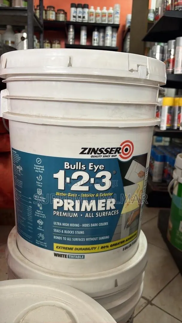 Water-Based Primer 18.93 L –Interior Exterior Stain Blocking Primer · Photo 1