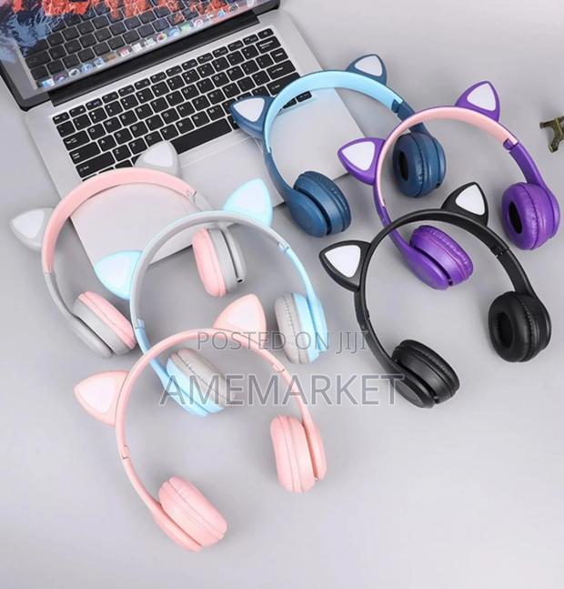 Cat Ear Wireless 5.0 Bluetooth Headphones Earphone With Mic · Photo 1