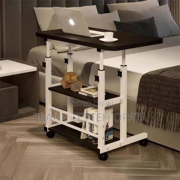 3 Tier Rolling Adjustable Computer Desk · Photo 5