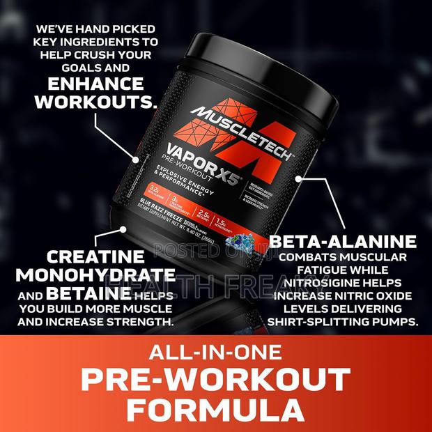 Preworkout Muscletech Preworkout Vapor X5 Energy Muscle Builder · Photo 4