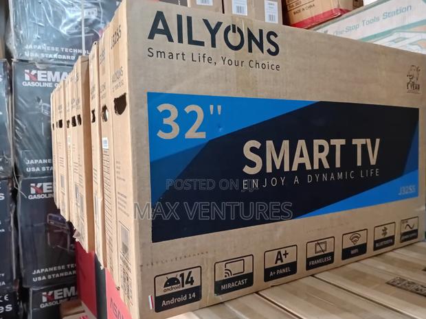 Brand New 32" Frameless Ailyons Smart Tv Digital Satellite Android 14 · Photo 2