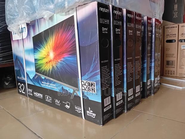 Nexon 32" Brand New T2/S2 Digital Satellite Sleek Frameless Tv · Photo 1