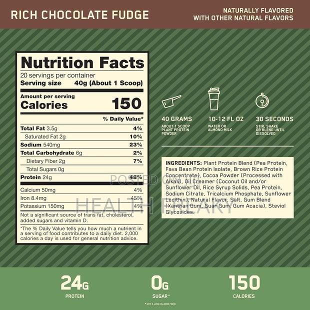 Organic Protein Gold Standard 100% Plant Protein Vegan Muscle Builder · Photo 3