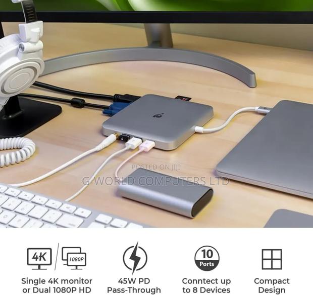 Iogear Compact USB-C Docking Station With Power Pass-Thru (Gud3c03) · Photo 6
