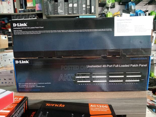D-Link Unshielded 48 Port Patch Panel Full-Loaded · Photo 1