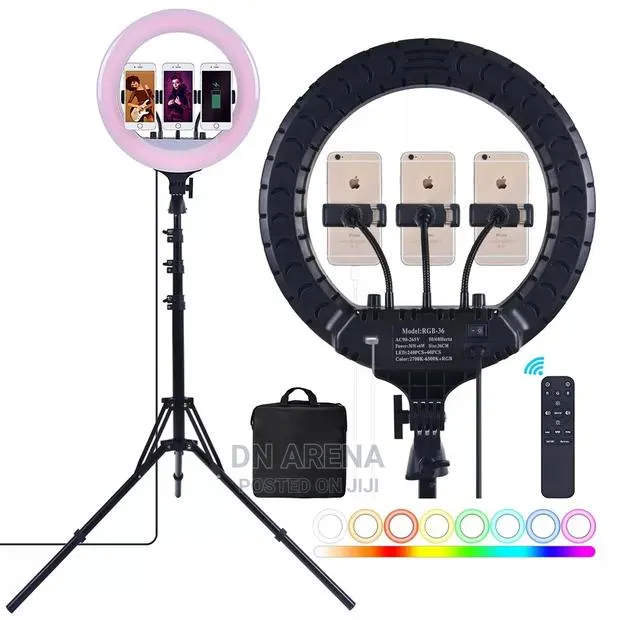 22 Inches Ring Light With 2.1m Tripod+ Bag · Photo 1