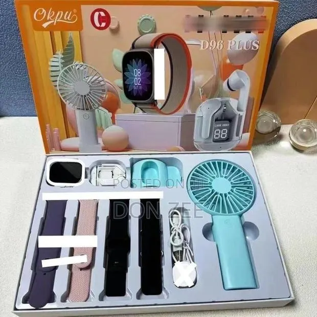 D96 Plus Smartwatch 3-in-1 Gift Set – 2.02" Hd Touch Screen – · Photo 1