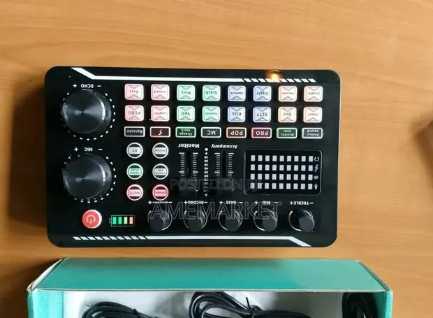 F998 Professional Live Sound Card Mixer – USB Interface With Bluetooth · Photo 1