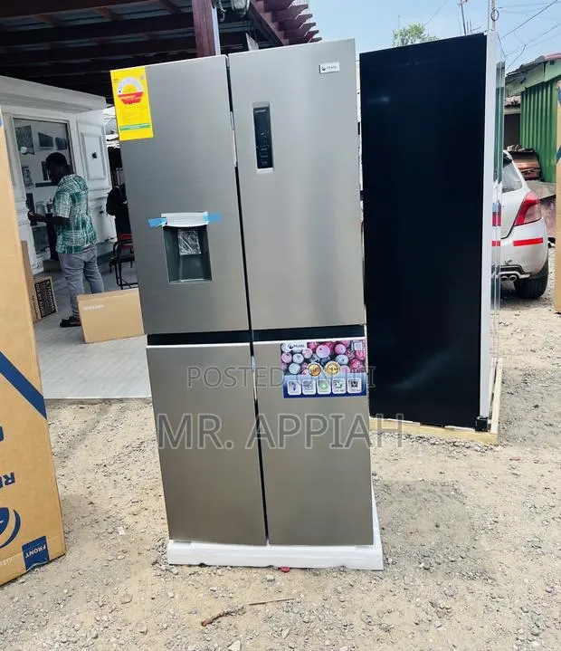 Super Authentic Pearl PF-613MDIXWD-1A 4 Door Fridge(Gray) · Photo 1