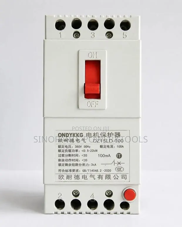 DZ15LD-100 100A 380V 3 Phase Motor Protection Breaker · Photo 1