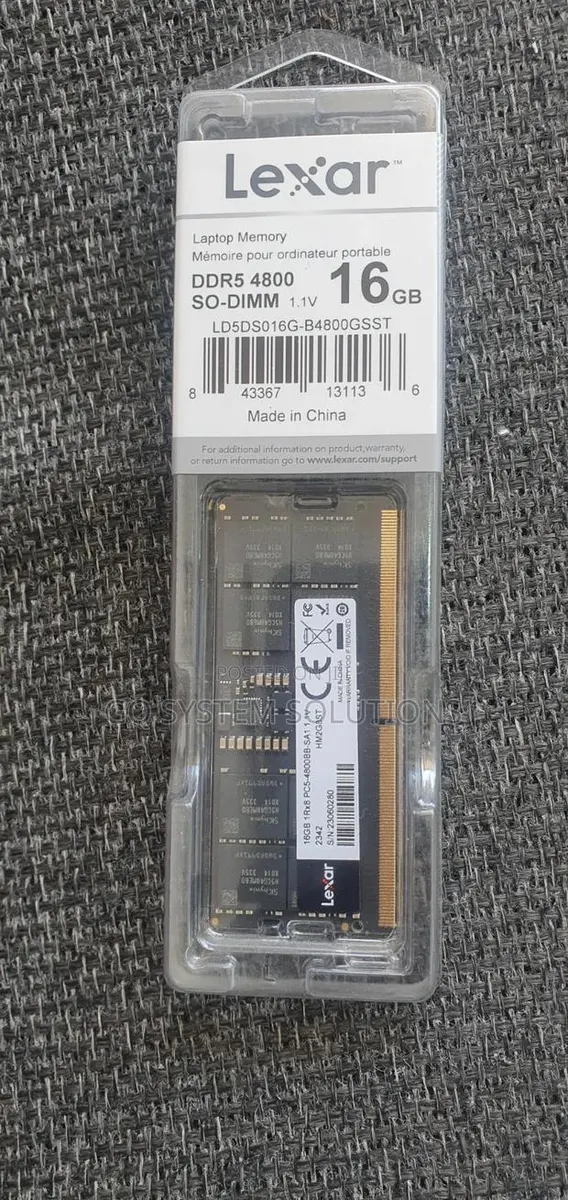 Lexar Ddr5 4800 So-Dimm 16GB Ram · Photo 1