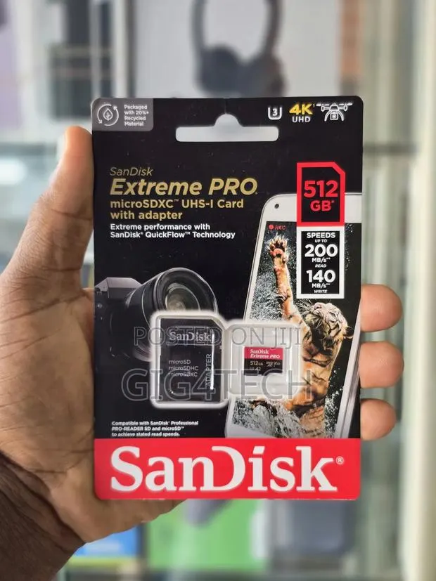 Sandisk Extreme Pro 512gb 200mbps Micro Sd Card · Photo 1