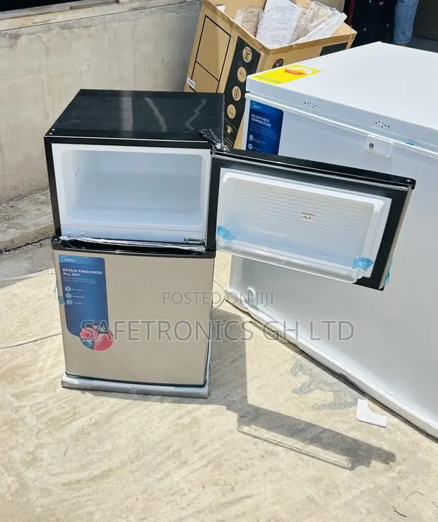 Available Best Midea 87ltr Double Door Table Top Fridge Hd-113f(N · Photo 1