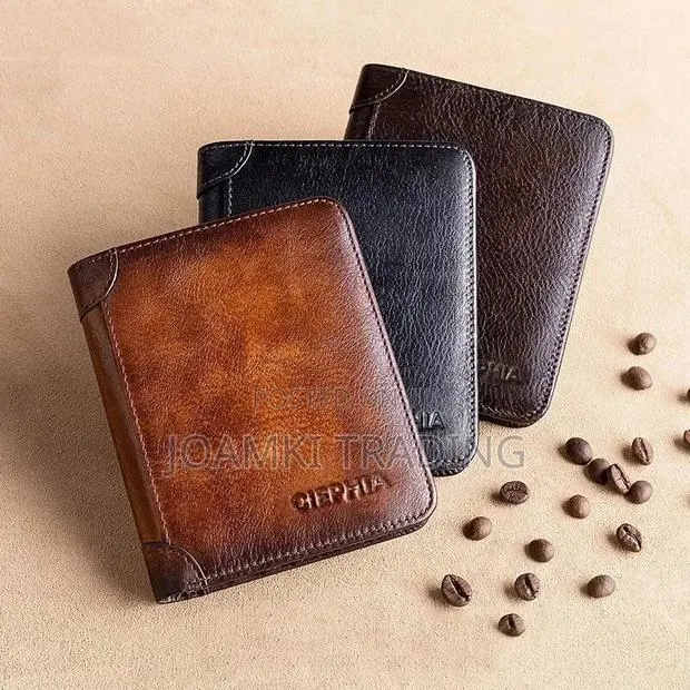 Leather Wallet for Men Rfid Vintage Multi Function