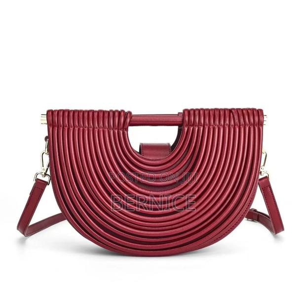 Unique Maroon Leather Handbag. · Photo 1